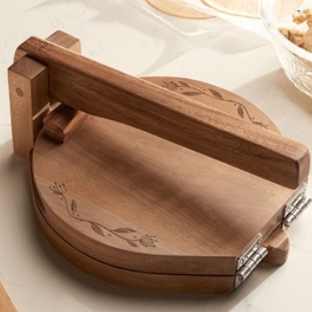 Wooden Tortilla Press, Hermosa Prenza Para Hacer Tortillas